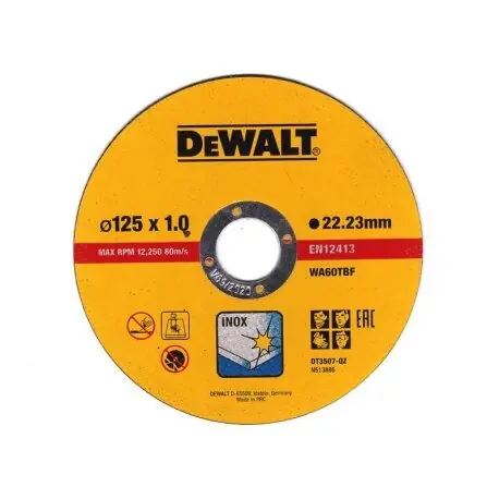 DEWALT řezný kotouč na kov 125x1mm cena za 1ks DT3507