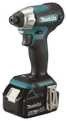 MAKITA Aku rázový šroubovák 1/4" Li-ion LXT 18V/5,0Ah, Makpac DTD157RTJ