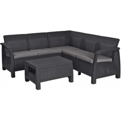 KETER 227816 ALLIBERT CORFU RELAX Set zahradní, grafit šedá 17202123