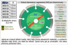MAGG SKS230 Kotouč diamantový segmentový pro úhlové brusky