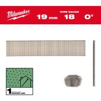 MILWAUKEE 18G Kolářské hřebíky pozink, 19 mm - 10 000 ks