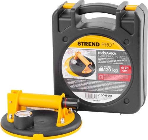 STREND PRO  Přísavka 200mm s manometrem, nosič skla, obkladů apod. nosnost 150kg TR2172827
