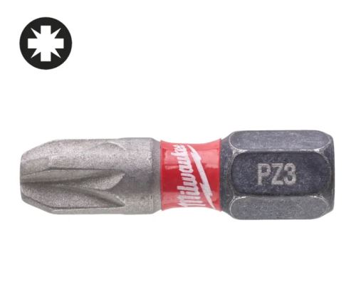 MILWAUKEE Šroubovací bity ShW PZ3 25mm - 2ks