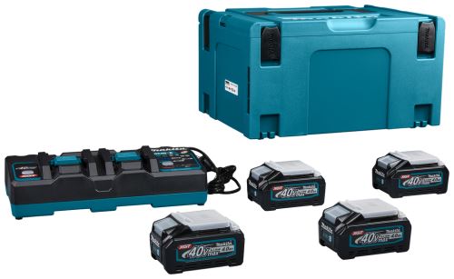 MAKITA sada Li-ion XGT 40V 4ks BL4040+1ks DC40RB+1ksMakpac