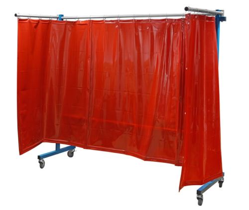 Schweißkraft TransFlex ochranná zástěna, červená 3700 × 1950 mm