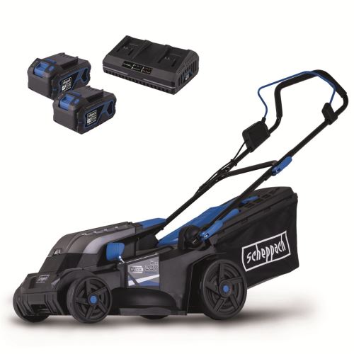 Scheppach BC-MP380-X-SET XL2 aku 2x 20 V IXES sekačka 4v1 s bezuhlíkovým motorem + 2x 4Ah