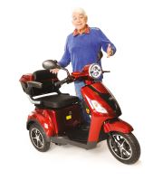 SELVO 31000 EB  Elektrický seniorský vozík tříkolka olovněná baterie, elektrická brzda (2)