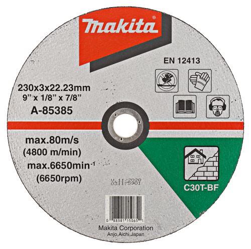 MAKITA MAKITA řezný kotouč 230x3x22 kámen