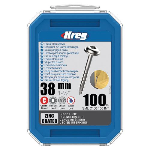 Kreg Sada šroubů Zinc 38 mm - 100 ks