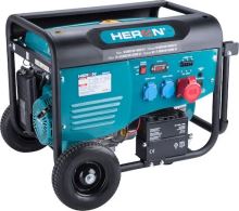 HERON 8896414 elektrocentrála benzínová 13HP/5,5kW/6,8kVA (400V), 2x2,2kW (230V), elektrický start, podvozek HERON 8896414 elektrocentrála benzínová 13HP/5,5kW/6,8kVA (400V), 2x2,2kW (230V), elektrický start, podvozek