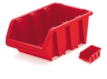 Plastový úložný box k organizéru ČERVENÁ 120x160x230mm KTR23-3020