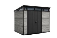 KETER zahradní domek PENT Signature 9x7 Storm Grey s podlahou 17214177
