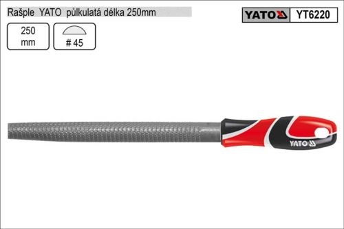 YATO Rašple  půlkulatá délka 250mm