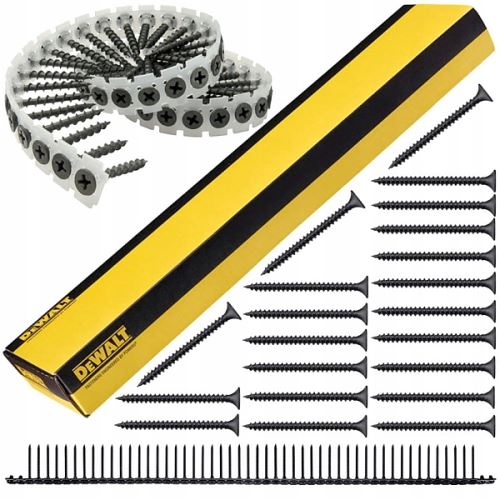 DEWALT sádrokartonářské páskované vruty 35 mm x 3,5 mm , hrubý závit ( balení 1000 kusů )