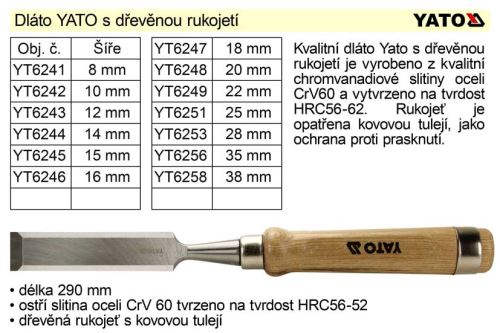 YATO Dláto 28mm YT6253