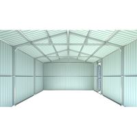 Riwall PRO RMCG 20x13 Anthracite kovová garáž 3,8 x 6 m se sedlovou střechou Antracit (13)