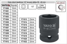 YATO Gola ořech šestihran kovaný 18 mm pro 1/2", krátký YATO Gola ořech šestihran kovaný 18 mm pro 1/2", krátký