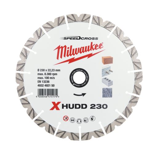 MILWAUKEE X-HUDD Diamantový kotouč 230mm na armovaný beton