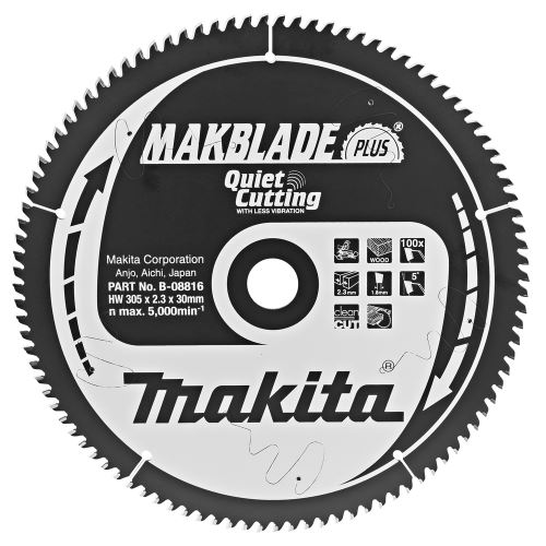 MAKITA pilový kotouč 305x30 100 Z dřevo =new B-32649