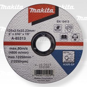 MAKITA řezný kotouč na kov 125x2.5x22 ocel
