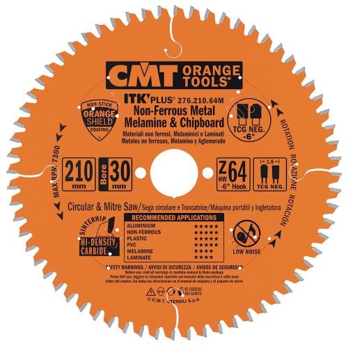CMT ITK Ultra tenký kotouč na lamino, plast a neželezné kovy - D140x1,8 d20 Z48 HW