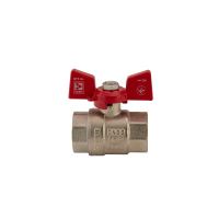 Kulový kohout motýl červený, KR.217 3/4"FF (4)