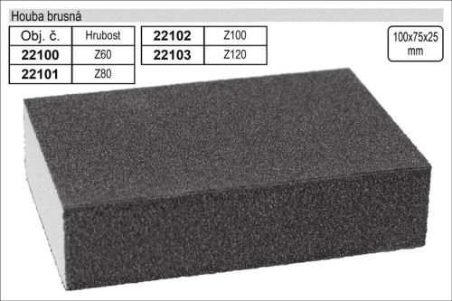 KONNER TR243473 Houba brusná rozměr 100x70x25mm hrubost 120