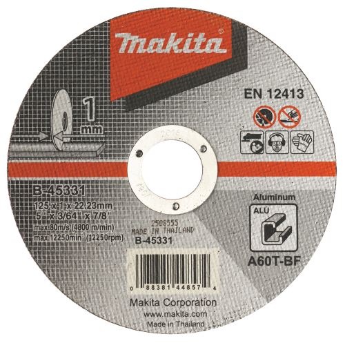 MAKITA MAKITA B-45331 řezný kotouč 125x1x22 hliník