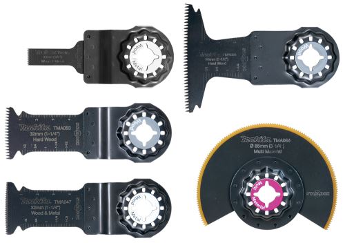 MAKITA sada nástrojů pro Multitool Starlock 5 ks v plastové krabičce