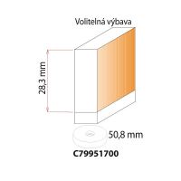 IGM F049 Velká falcovací fréza - H16 D50,8x28,3 L87,3 S=12 HM obj.č.  F049-50821 (3)