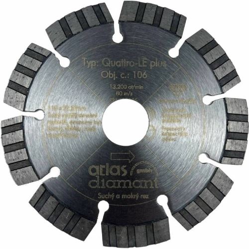 PROdiamant Quattro Laser diamantový kotouč na železobeton 230x22,23