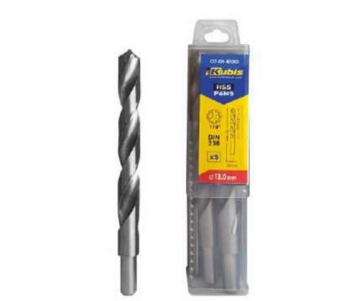 Vrták vybrušovaný HSS-G do kovu P6M5 14.0mm, stpoka 10mm, vrcholový úhel 118*, DIN338
