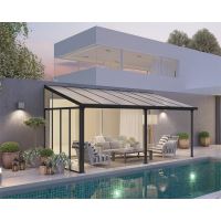 Palram Boční stěna k pergolám Sierra antracit 704484