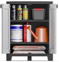 KETER Titan Low Cabinet velkovní voděodolná skříň 100 x 80 x 44 cm šedočerná 240618 (2)