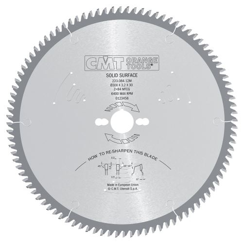 CMT Pilový kotouč pro Corian a silnostěnné plasty - D160x2,2 d20 Z48 HW