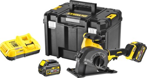 DEWALT DCG200T2 aku drážkovací fréza 54V FLEXVOLT 2x6Ah 125mm v kufru TSTAK