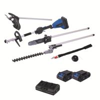 Scheppach BC-MFH400-X-SET S2 20 V IXES aku multifunkční stroj 4v1 + 2x 2Ah baterie + duální nabíječka 2,4 A