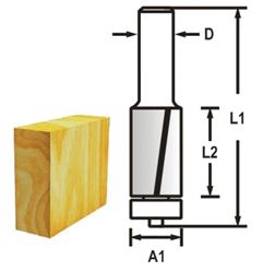 MAKITA Drážkovací fréza 2 břit stopka 6 mm,12,7x13x56 mm