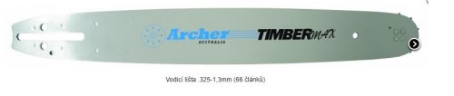 ARCHER Lišta pro motorovou pilu délky 400 mm pro řetěz rozměru 325" x 1.3 mm / 66 článků