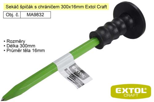 Sekáč špičák s chráničem 300x16mm Extol Craft 9832