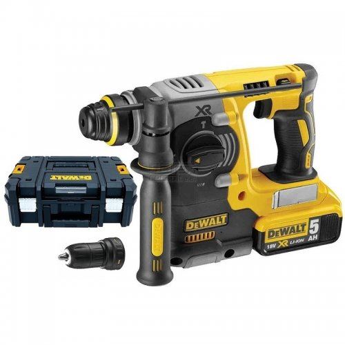DEWALT DCH274P2T aku kladivo s bezuhlíkovým motorem 2,1J 2x5Ah S VÝMĚNNÝM SKLÍČIDLEM