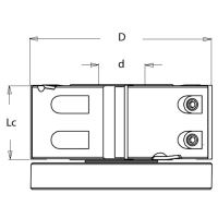 CMT IGM falcovací fréza 50 mm s rovnými zuby D125x50/d30/Z4 V4 ocel F608-92530 (2)
