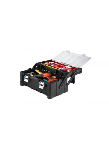 KETER CANTILEVER 22 Kufr na nářadí s organizérem  57x31x25 cm černý 17187311