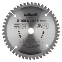 Wolfcraft Wolfcraft pilový kotouč jemné řezy ø160x20,16 Z48 6620000