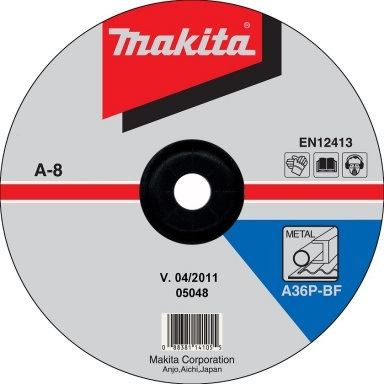 MAKITA  brusný kotouč na kov 180 x 6 x 22 ocel A-80949