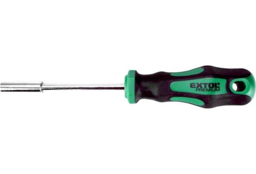 Šroubovák  magnetický, pro bity 1/4“, s pogumovanou rukojetí, Extol Premium