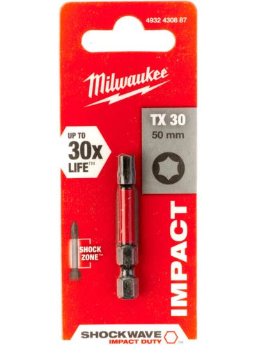 MILWAUKEE Šroubovací bit ShW TX30 50 mm 1ks