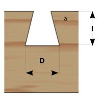 IGM M118 Rybinová fréza - D19,05x25,4-7°x70 S=8 HW (4)