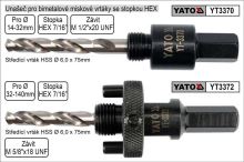 YATO Unášeč pro bimetalové vrtáky průměru 14 až 32 mm s upíníním Hex