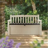 KETER 230398 EDEN GARDEN BENCH 265L Úložná lavice 140 x 60 x 84 cm, béžová/hnědá 17190198 (4)